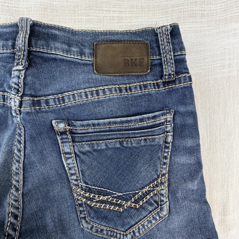 BKE Jake Straight Leg Men's Jeans Sz 32L 32x33 Med Wash Blue Denim The Buckle - Picture 4 of 9